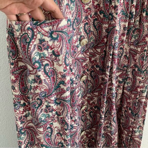 Polly Pinafore Hand Crafted Vintage Floral Midi Dress - Picture 3 of 8